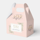 Kleine Miss ONEderful Pink Girl Erster Geburtstag Geschenkschachtel (Vorderseite)