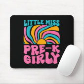 Kleine Miss Pre-k Girly kehren zurück zur Schule Mousepad (Mit Mouse)