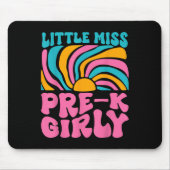 Kleine Miss Pre-k Girly kehren zurück zur Schule Mousepad (Vorne)