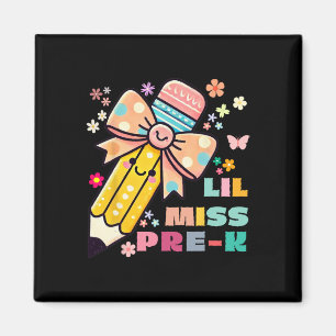 Kleine Miss Pre-K-Schulranzen für Mädchen Tag der Magnet