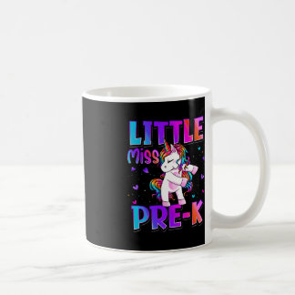 Kleine Miss Pre-K Unicorn zurück zu Schulmädchen Kaffeetasse