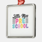 Kleine Miss Pre School Ornament Aus Metall (Links)