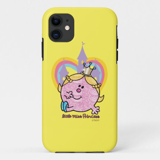 Kleine Miss Prinzessin mit Schloss & Herz Case-Mate iPhone Hülle (Rückseite)
