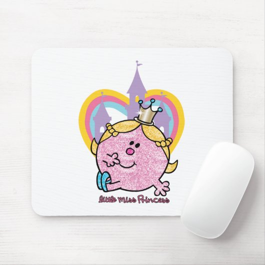 Kleine Miss Prinzessin mit Schloss & Herz Mousepad (Mit Mouse)