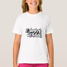 Kleine Miss Sassy Pants Girl's T - Shirt