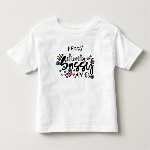 Kleine Miss Sassy Pants Kleinkind T-shirt
