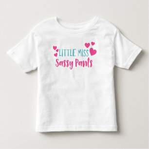 Kleine Miss Sassy Pants, Sassy, Sassy Girl, Herz Kleinkind T-shirt
