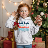 Kleine Miss Snowman Builder Retro Weihnachten Hoodie