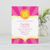 Kleine Miss Sonnenschein Sonne Einladung Rays Stre (Stehend Vorderseite)