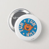 Kleine Miss Spaß Spaß Spaß Button (Vorne & Hinten)