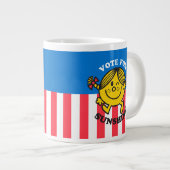 Kleine Miss Sunshine "Abstimmung für Sonnenschein" Jumbo-Tasse (Vorderseite Rechts)