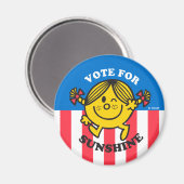 Kleine Miss Sunshine "Abstimmung für Sonnenschein" Magnet (Vorderseite/Rückseite)