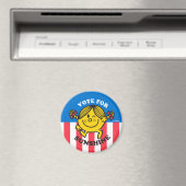 Kleine Miss Sunshine "Abstimmung für Sonnenschein" Magnet (In Situ (Geschirrspüler))