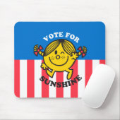 Kleine Miss Sunshine "Abstimmung für Sonnenschein" Mousepad (Mit Mouse)