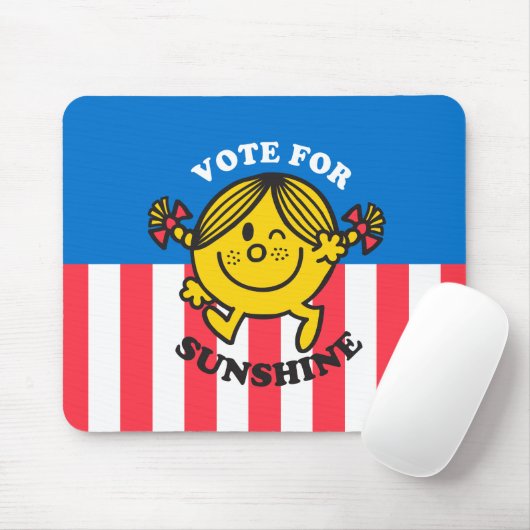 Kleine Miss Sunshine "Abstimmung für Sonnenschein" Mousepad (Mit Mouse)