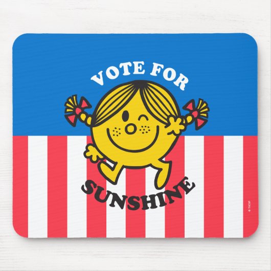 Kleine Miss Sunshine "Abstimmung für Sonnenschein" Mousepad (Vorne)