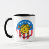 Kleine Miss Sunshine "Abstimmung für Sonnenschein" Tasse (Links)