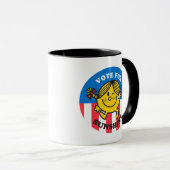 Kleine Miss Sunshine "Abstimmung für Sonnenschein" Tasse (VorderseiteRechts)