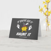Kleine Miss Sunshine Haunt es Halloween Karte (Gelbe Blume)