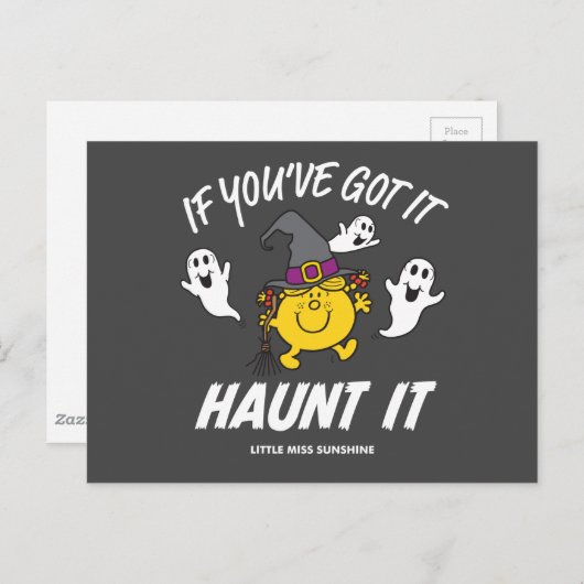 Kleine Miss Sunshine Haunt es Halloween Postkarte (Vorne/Hinten)
