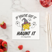 Kleine Miss Sunshine Haunt es Halloween Serviette (Beispiel)