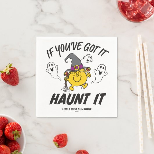 Kleine Miss Sunshine Haunt es Halloween Serviette (Beispiel)