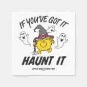 Kleine Miss Sunshine Haunt es Halloween Serviette (Vorderseite)