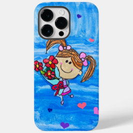 Kleine Miss Sunshine - Kinderkunst für CHOC Case-Mate iPhone 14 Pro Max Hülle