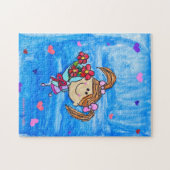 Kleine Miss Sunshine - Kinderkunst für CHOC Puzzle (Horizontal)