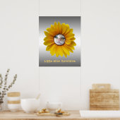Kleine Miss Sunshine lächelnd Katze Poster (Küche)