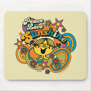 Kleine Miss Sunshine Peace Liebe Sunshine Mousepad