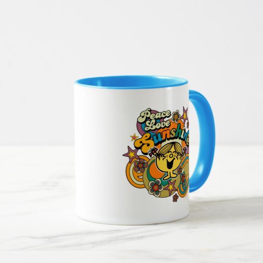 Kleine Miss Sunshine Peace Liebe Sunshine Tasse (VorderseiteRechts)