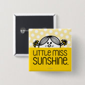Kleine Miss Sunshine Peeking Button (Vorne & Hinten)