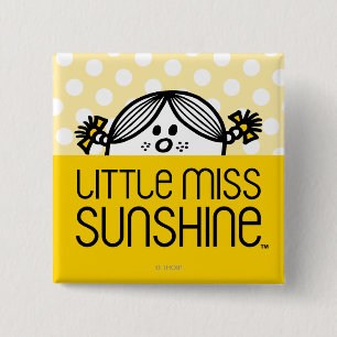 Kleine Miss Sunshine Peeking Button