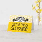 Kleine Miss Sunshine Peeking Karte (Gelbe Blume)