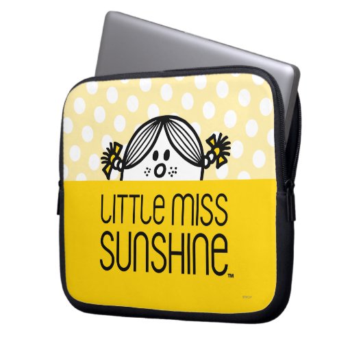 Kleine Miss Sunshine Peeking Laptopschutzhülle (Vorderseite Links)