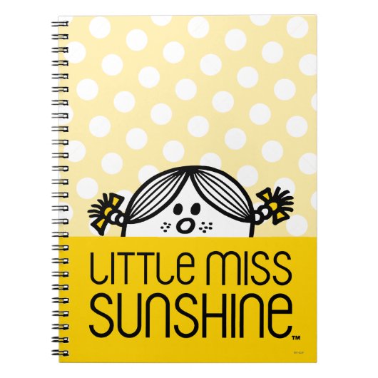 Kleine Miss Sunshine Peeking Notizblock (Vorderseite)