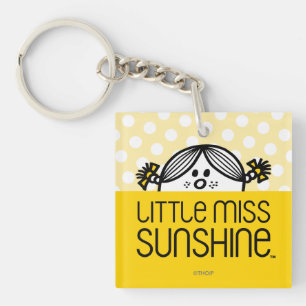 Kleine Miss Sunshine Peeking Schlüsselanhänger