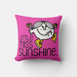 Kleine Miss Sunshine Spaziergang auf Name Graphic Kissen