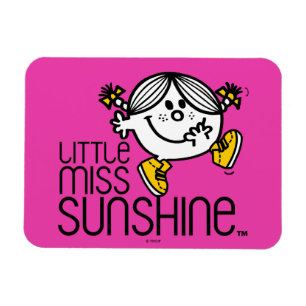 Kleine Miss Sunshine Spaziergang auf Name Graphic Magnet