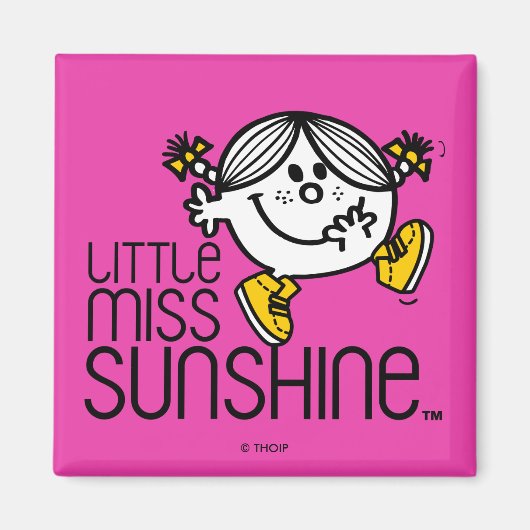 Kleine Miss Sunshine Spaziergang auf Name Graphic Magnet (Vorne)