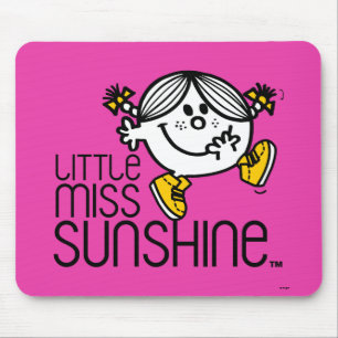 Kleine Miss Sunshine Spaziergang auf Name Graphic Mousepad