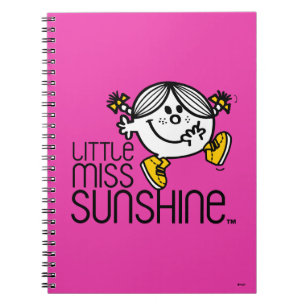 Kleine Miss Sunshine Spaziergang auf Name Graphic Notizblock