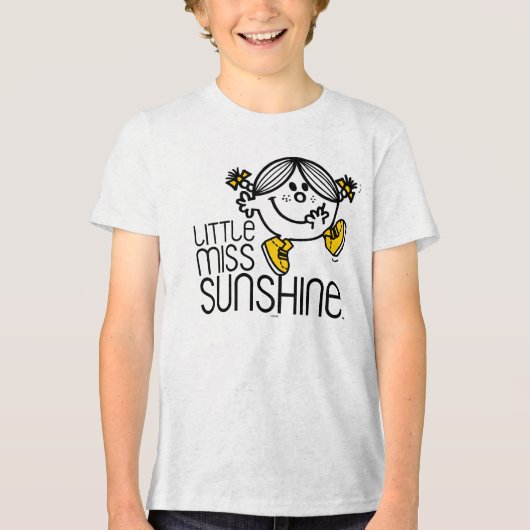Kleine Miss Sunshine Spaziergang auf Name Graphic Tri-Blend Shirt (Vorderseite)