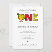 Kleine Miss Sunshine zum ersten Geburtstag Einladung (Vorderseite)