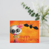 Kleine Miss Tod mit Eis und Bat Postkarte (Stehend Vorderseite)