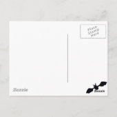 Kleine Miss Tod mit Eis und Bat Postkarte (Rückseite)