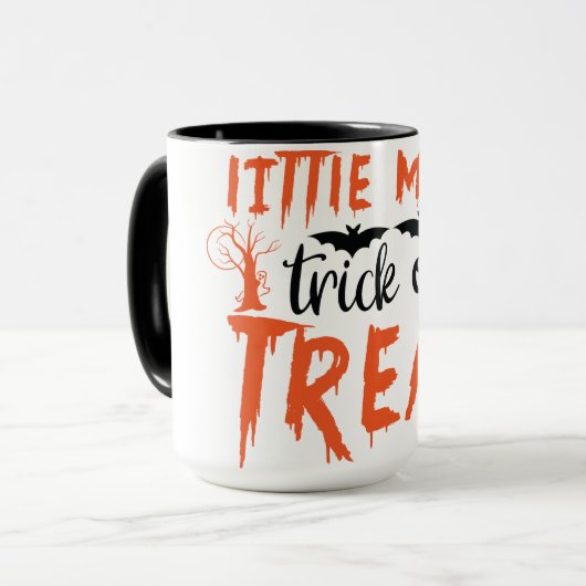 Kleine Miss Trick Leckerei Frauen Tasse (Vorderseite Links)