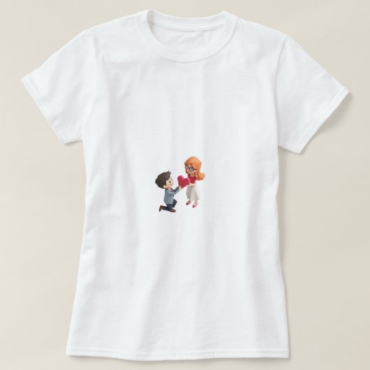 Kleine Miss Valentinstag Geschenk T-Shirt (Design vorne)