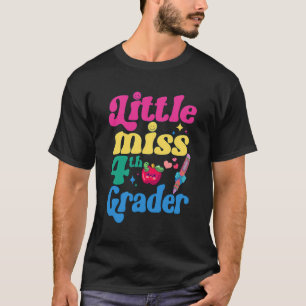 Kleine Miss Viertklässlerin zurück zur Schule 4. T-Shirt